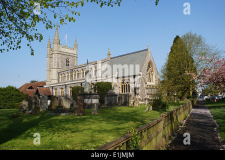 St Mary’s  - at crossroads of Old Beaconsfield   Parish church, typical Victorian architecture www.stmarysbeaconsfield.org.uk Stock Photo