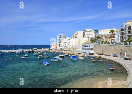 Harbour view, Ghan Rasul, Saint Paul's Bay (San Pawl), Northern District, Malta Majjistral Region, Republic of Malta Stock Photo
