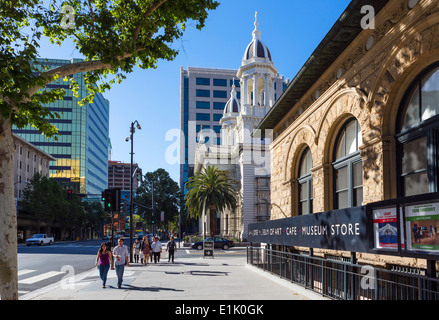 The Cathedral and Museum of Art on Market Street in downtown San Jose, Santa Clara County, California, USA Stock Photo
