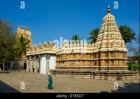 India, Karnataka, Mysore, Maharaja palace, Varahaswami temple Stock Photo