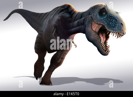 Tyrannosaurus rex is arguably the most famous dinosaur of all It lived during the last 5 million years of the Cretaceous period Stock Photo