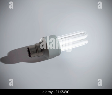 Compact Fluorescent (CFL) energy saving bulb Stock Photo