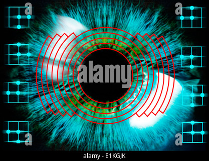 Iris Scanning and eye recognition or retinal scan as a biometric ...