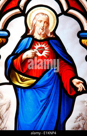Jesus's sacred heart Stock Photo