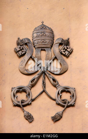 Vatican coat of arms Stock Photo