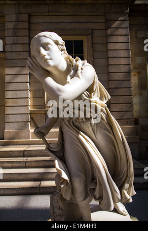 Nydia, the Blind Flower Girl of Pompeii Statue in the The American Wing, The Metropolitan Museum of Art, NYC Stock Photo