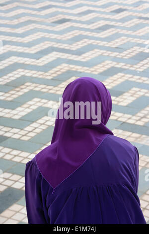 Shal Halam mosque. Muslim  woman. Stock Photo