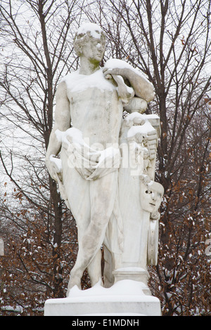 Vienna - Statue of Hercules in gardens of Schonbrunn palace by Ignaz Platzer  (1717 - 1787). Stock Photo