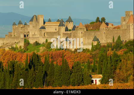 France, Aude department, Medieval city of Carcassonne Stock Photo