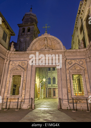 Venice - Scuola Grande di San Giovanni in morning dusk Stock Photo