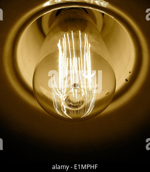 The close view of a lobby lamp shade Stock Photo