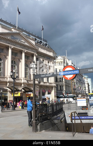 London Underground Station entrance Stock Photo
