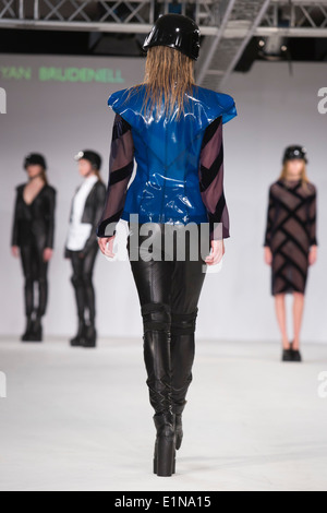 Collections by students from Birmingham City University during Graduate Fashion Week, London Stock Photo