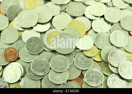 Coins Thai Baht  background Stock Photo