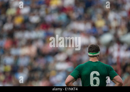 Chaco, Argentina. 07th June, 2014. Rugby Test Match Argentina versus Ireland during the Internationa friendly match at Estadio Centenario, Resistencia, Chaco, Argentina. Robbie Diack. Credit:  Action Plus Sports/Alamy Live News Stock Photo