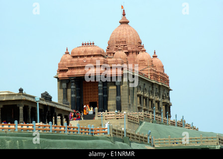 Vivekananda Rock Memorial Monument in Kanyakumari Tamil Nadu India Stock Photo