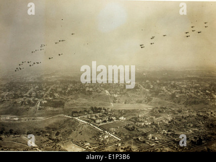 This historic flight flyover captures an iconic moment in aviation ...