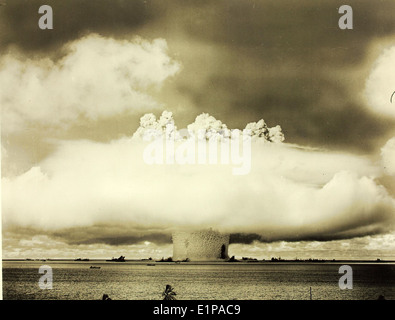 Pacific Bomb Testing The 1946 Atomic Bomb Test conducted at Bikini Atoll in the Pacific ...