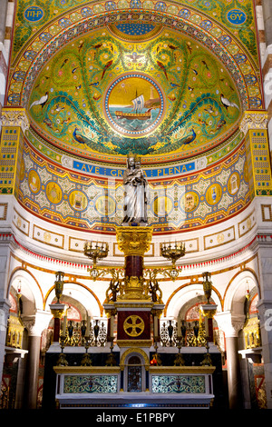 Altar of the Notre-Dame de la Garde in Marseille, France Stock Photo