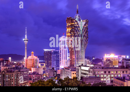 Macau, China casino cityscape. Stock Photo