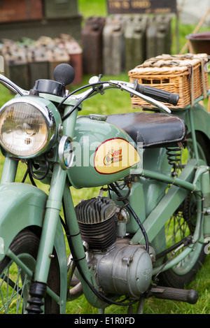 BSA Bantam. Classic british motorcycle at a nostalgic and vintage show. UK Stock Photo