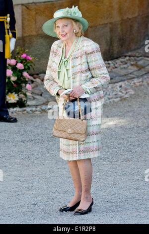 Stockholm, Sweden. 08th June, 2014. Marianne Bernadotte attends the christening of Swedish Princess Leonore at Drottningholm Palace outside Stockholm, Sweden, 08 June 2014. Credit:  dpa picture alliance/Alamy Live News Stock Photo