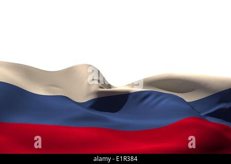 Digitally generated russia flag rippling Stock Photo