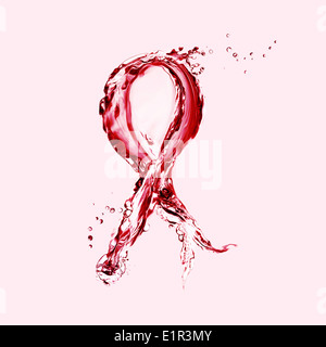 Red Ribbon AIDS Awareness Stock Photo