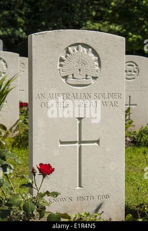 An australian soldier of the great war WW1 Stock Photo