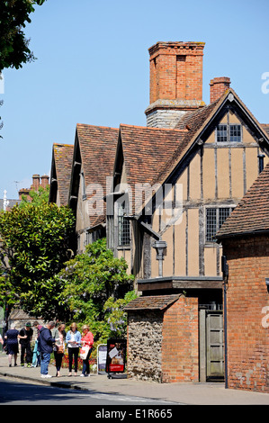 Hall's Croft - Shakespeare's daughters house along Old Town, Stratford-Upon-Avon, Warwickshire, England, United Kingdom, Europe. Stock Photo