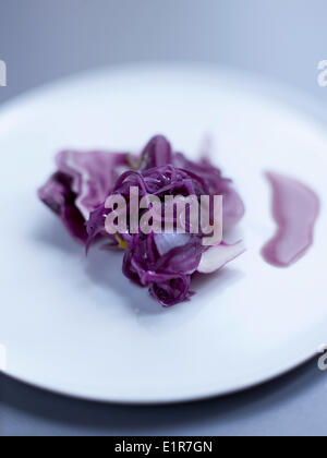 Red cabbage coleslaw Stock Photo