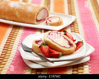 Arctic roll Stock Photo
