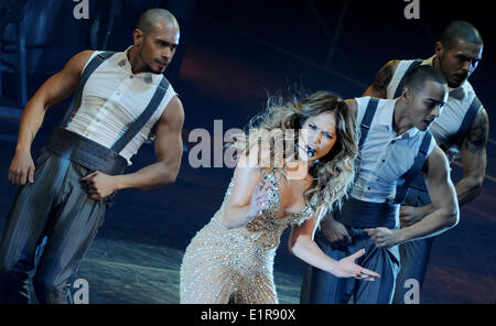 Hamburg, Germany. 28th Oct, 2012. US singer Jennifer Lopez performs on stage during her 'Dance Again World Tour' concert at O2 World in Hamburg, Germany, 28 October 2012. Photo: Angelika Warmuth/dpa/Alamy Live News Stock Photo