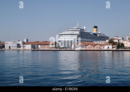 View of the port of Thessaloniki, Greece 2013 Stock Photo