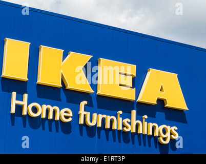 IKEA Swedish Retail Store Exterior, Stoughton, NA Stock Photo