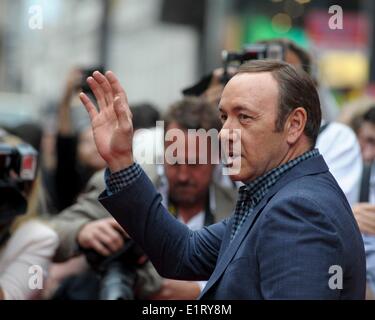 Kevin Spacey attends the UK Premiere of NOW: IN THE WINGS ON A WORLD STAGE on 09/06/2014 at Empire Leicester Square, London. Persons pictured: Kevin Spacey. Picture by Julie Edwards Stock Photo