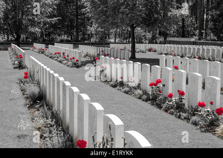 New British Cemetery world war 1 flanders fields Stock Photo