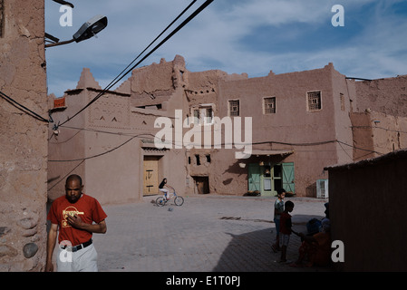 In the old city of Ouarzazate, Morocco Stock Photo