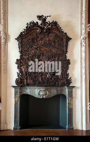 Turin, Italy. 08th June, 2014. Italy Piedmont Venaria Reale The Reggia - Fireplace Credit:  Realy Easy Star/Alamy Live News Stock Photo
