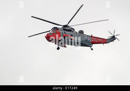 royal navy rescue helicopter scotland Stock Photo