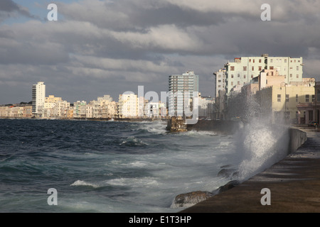 Ocean view of the city of Havana, Cuba Stock Photo