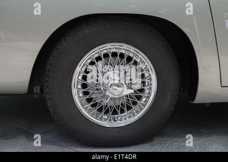 London, UK. 9th June, 2014. James Bond classic Aston Martin DB5 at Motorexpo in Canary Wharf in London Credit:  Velar Grant/Alamy Live News Stock Photo