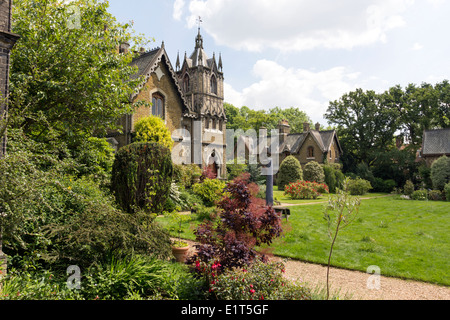 Holly Village (Victorian Gothic Cottages) - Highgate - Camden - London Stock Photo