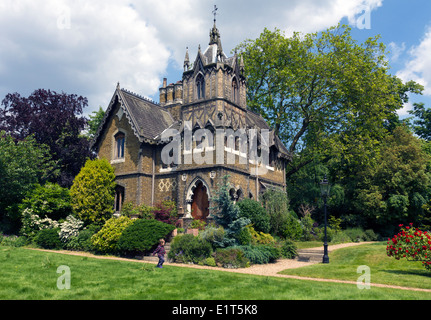 Holly Village (Victorian Gothic Cottages) - Highgate - Camden - London Stock Photo