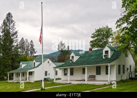 Montana, Huson, Ninemile Historic Remount Depot, built 1933 as a CCC (Civilian Conservation Corps) Camp Stock Photo