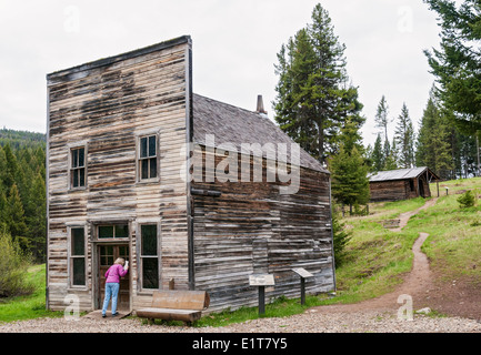 Montana, Garnet, gold mining ghost town, J.K. Wells Hotel built 1897 ...