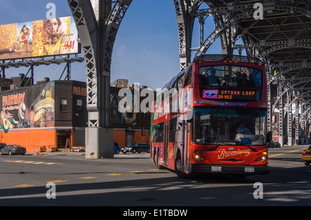 New York, NY Double Decker tour bus in Harlem © Stacy Walsh Rosenstock Stock Photo