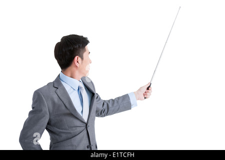 Male training specialist giving a lesson Stock Photo