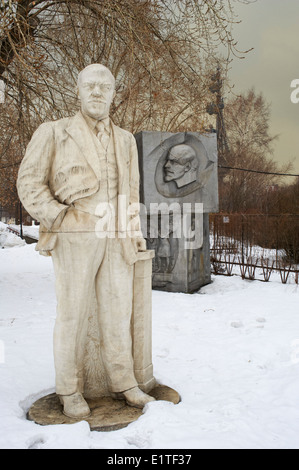 Russia, Moscou, Sculptures Park, Lenine staue Stock Photo