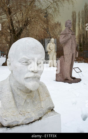 Russia, Moscou, Sculptures Park, Lenine staue Stock Photo